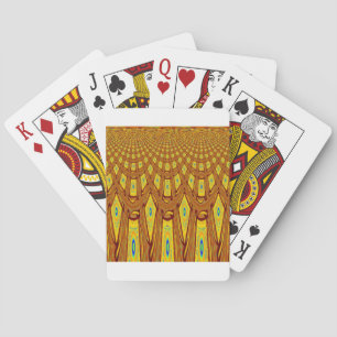 Jeu De Cartes Magnifique vecteur d'impression tribale africaine
