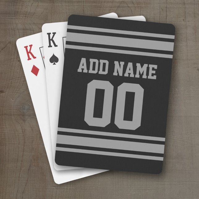 Jeu De Cartes Maillot de Football - Personnalisez avec vos infor (Personalized Playing Cards - Sports Jersey Design)