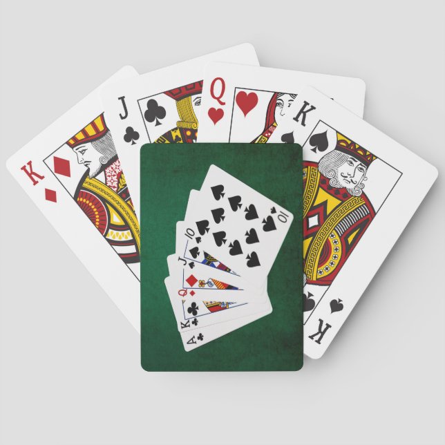 Jeu De Cartes Mains De Poker - Droite - Ace À Dix (dos)