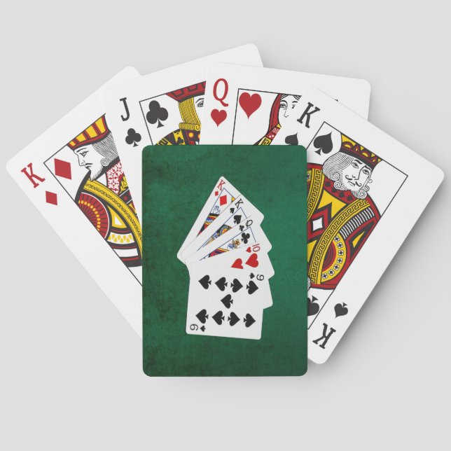 Jeu De Cartes Mains de poker - Une paire - King (dos)