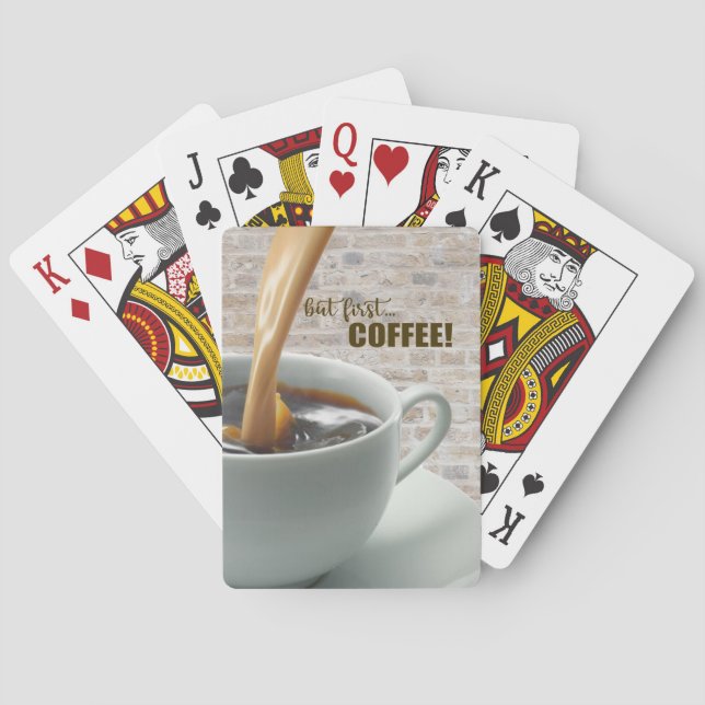 Jeu De Cartes Mais d'abord, le CAFÉ Bicyclette Jouer des cartes (dos)