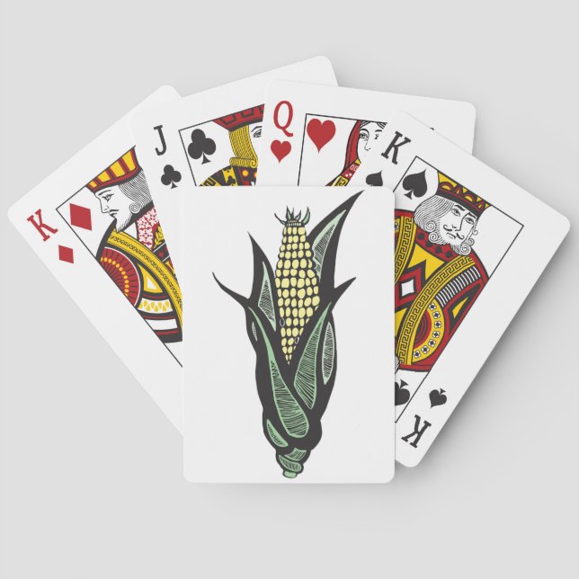Jeu De Cartes Maïs en Épi Ferme Rustique Légume (dos)