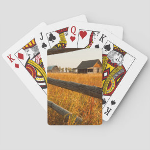 Jeu De Cartes Maison de ferme et clôture de chemin de fer dans G