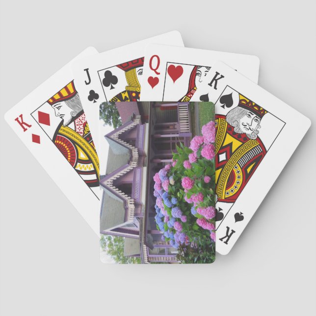 Jeu De Cartes Maison victorienne pourpre - Martha's Vineyard (dos)