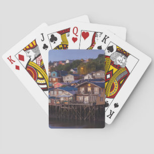 Jeu De Cartes Maisons sur pilotis Palafito, vue surélevée