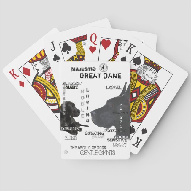 Jeu De Cartes Majestic Great Danes (dos)