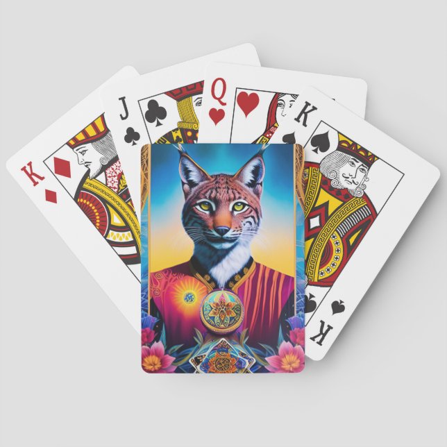 Jeu De Cartes Majestic Lynx Games Art Illustré Esprit Animal (dos)