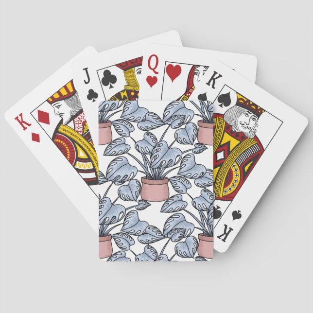Jeu De Cartes Majestic monstera (dos)