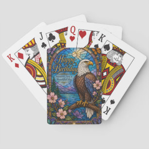Jeu De Cartes Majestueux Carte d'Anniversaire en Verre Cathédral