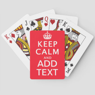 JEU DE CARTES MAKE YOUR OWN KEEP CALM DECK OF CARDS