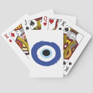 Jeu De Cartes Mal Oeil Artiste Bleu Grec