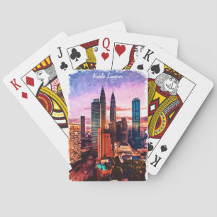 Jeu De Cartes Malaisie Kuala Lumpur Skyline