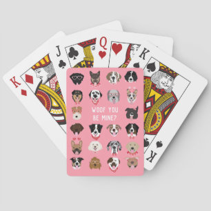 Jeu De Cartes Malheur à vous être mon chien Motif visage