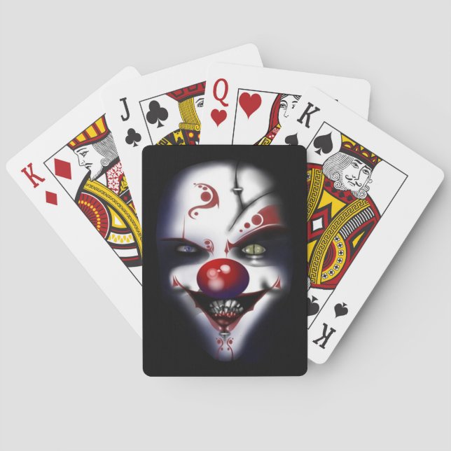 Jeu De Cartes Malin Clown Chirurgien De Remplacement Effrayant (dos)