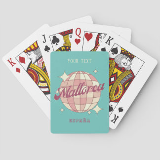 Jeu De Cartes Mallorca Espagne rose bleu vacances d'été