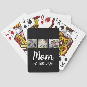 Jeu De Cartes Maman a établi le script noir 3 Photo