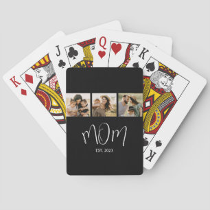 Jeu De Cartes Maman a établi un script élégant noir 3 Photo