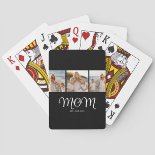 Jeu De Cartes Maman a établi un script moderne noir 3 Photo