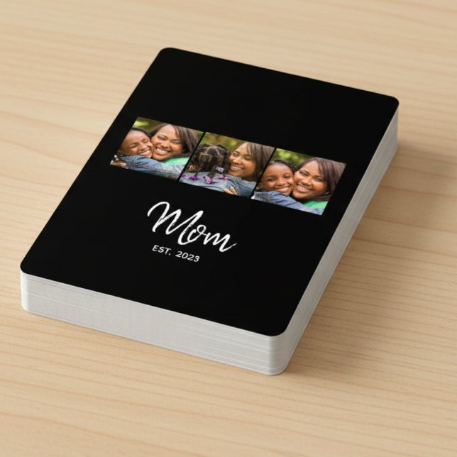 Jeu De Cartes Maman a établi un script noir 3 Photo  (Créateur téléchargé)