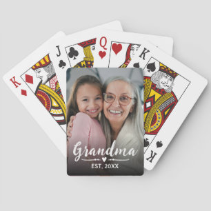 Jeu De Cartes Maman a établi un script photo blanc