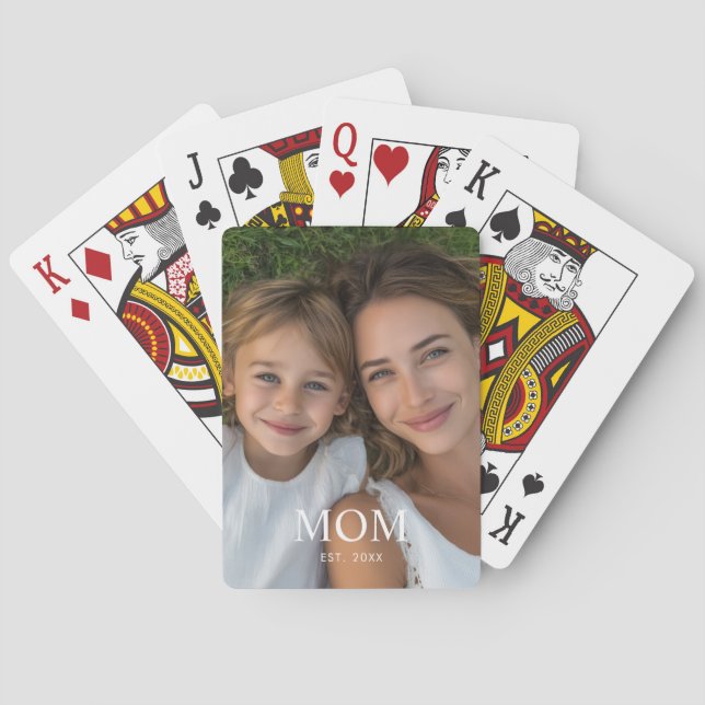 Jeu De Cartes Maman a établi un script photo moderne  (dos)