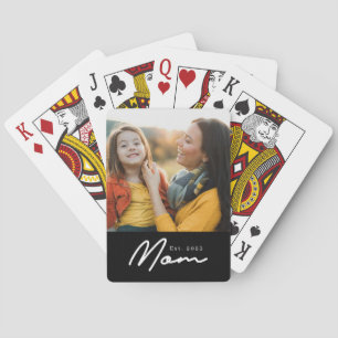 Jeu De Cartes Maman a établi un script photo noir