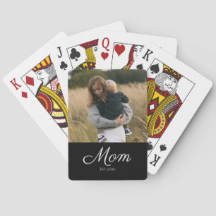 Jeu De Cartes Maman a établi un script photo noir