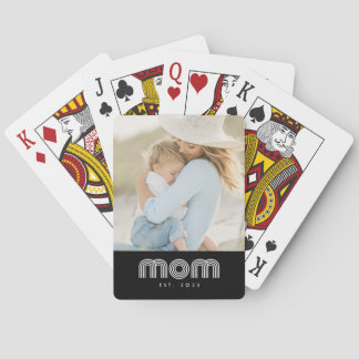 Jeu De Cartes Maman a établi un script photo noir