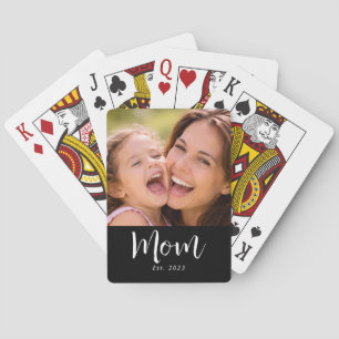 Jeu De Cartes Maman a établi un script photo noir