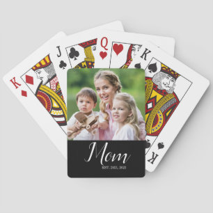 Jeu De Cartes Maman a établi un script photo noir