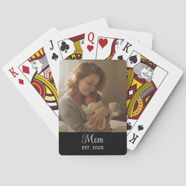 Jeu De Cartes Maman a établi un script photo noir (dos)
