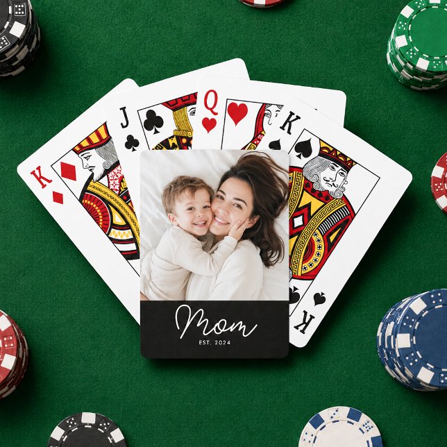 Jeu De Cartes Maman a établi un script photo noir (Créateur téléchargé)