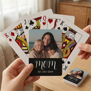 Jeu De Cartes Maman a établi un script photo noir