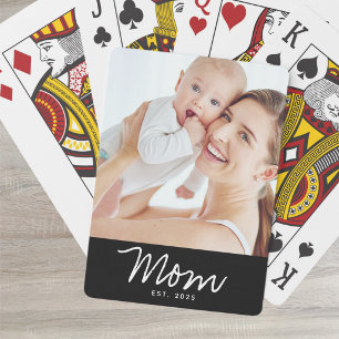 Jeu De Cartes Maman a établi un script photo noir