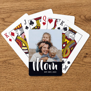Jeu De Cartes Maman a établi un script photo noir