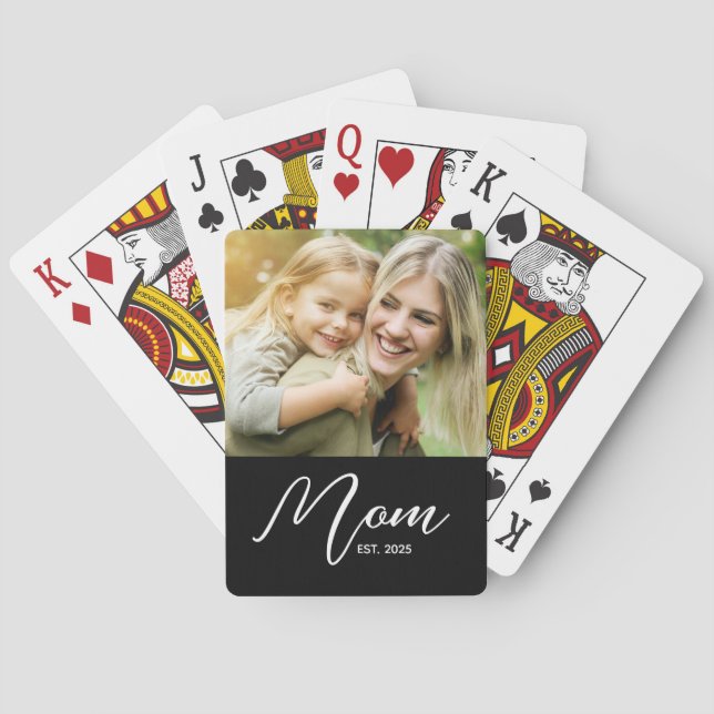 Jeu De Cartes Maman a établi un script photo noir (dos)