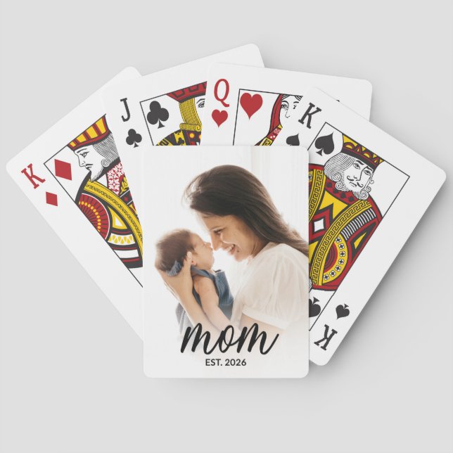 Jeu De Cartes Maman a établi un script photo noir (dos)