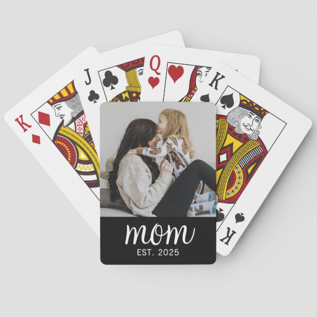 Jeu De Cartes Maman a établi un script photo noir (dos)