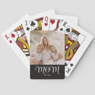 Jeu De Cartes Maman a établi un script photo noir