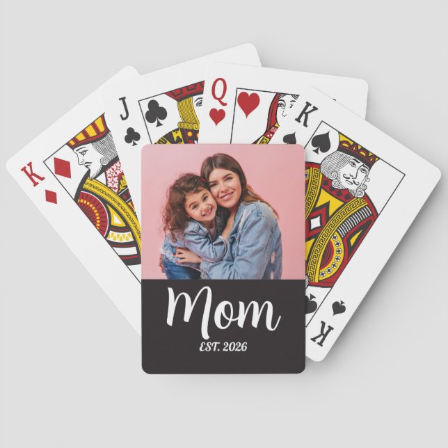 Jeu De Cartes Maman a établi un script photo noir (dos)