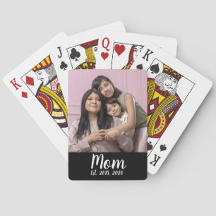 Jeu De Cartes Maman a établi un script photo noir