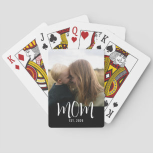Jeu De Cartes Maman a établi un script photo noir