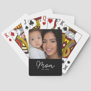 Jeu De Cartes Maman a établi un script photo noir