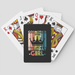Jeu De Cartes Maman Art Godmère De La Fille Anniversaire