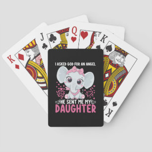 Jeu De Cartes Maman Art Il M'A Envoyé Elephant Fille