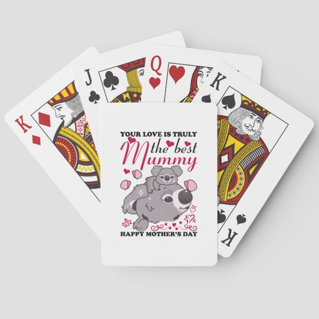 Jeu De Cartes Maman Art La Meilleure Maman (dos)