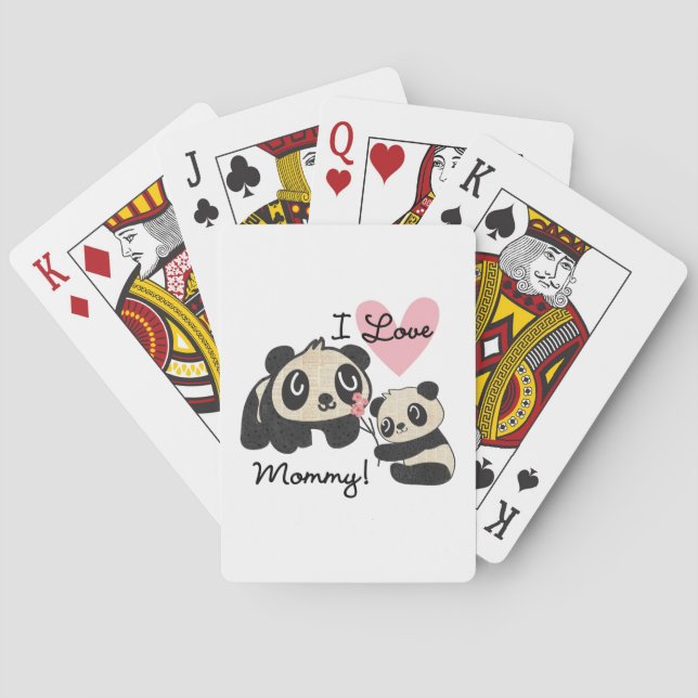 Jeu De Cartes Maman d'amour des pandas I (dos)