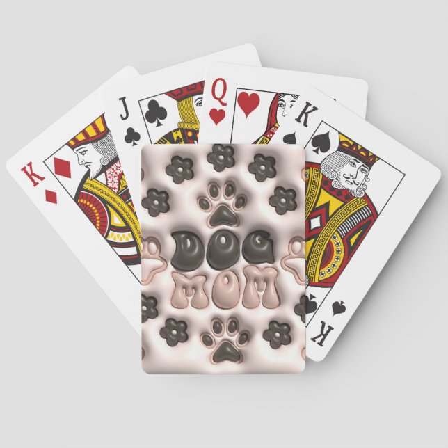 Jeu De Cartes Maman de chien 3D (dos)
