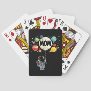 Jeu De Cartes Maman de l'astronaute spatial du garçon d'annivers