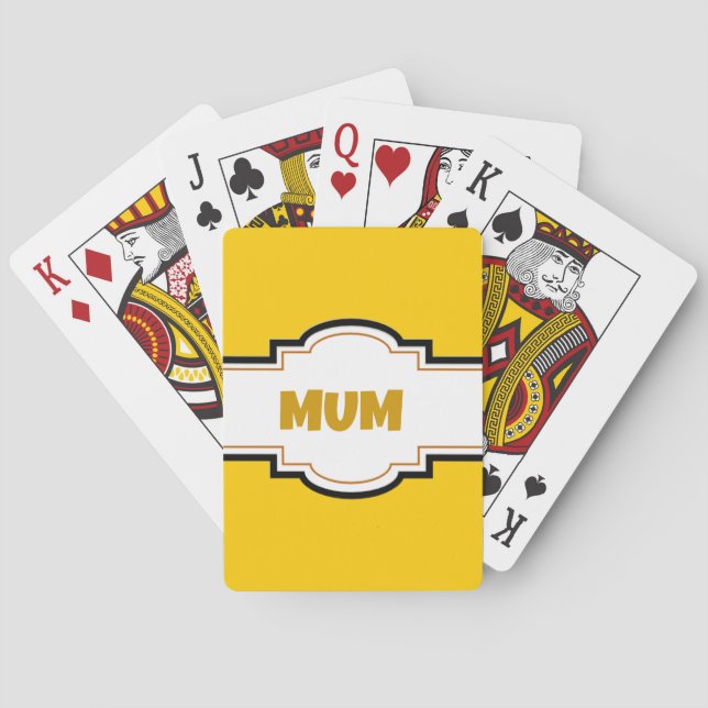 Jeu De Cartes Maman décorative (dos)
